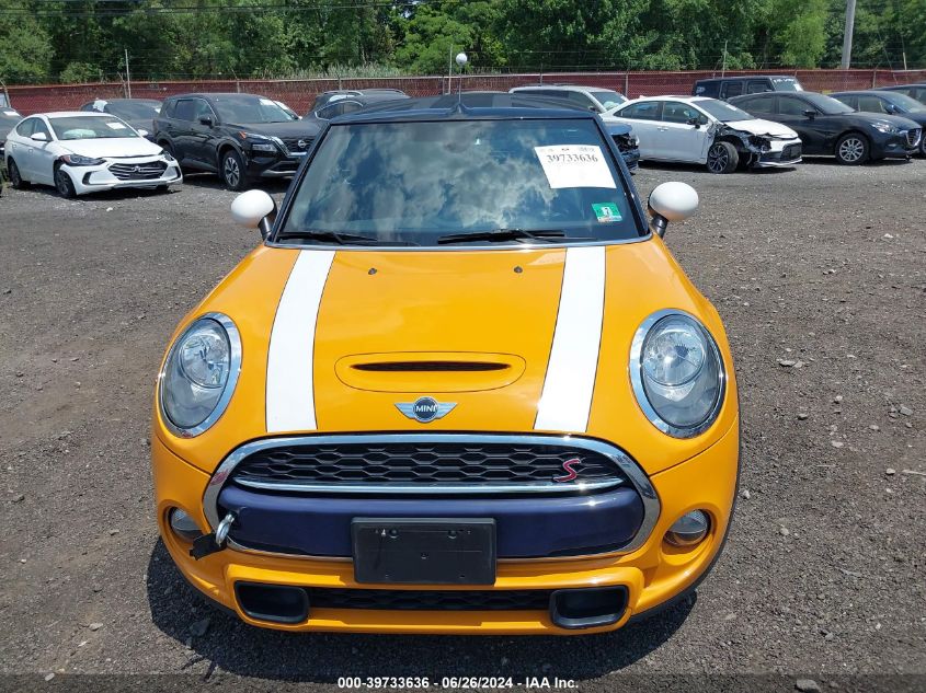 2016 Mini Convertible Cooper S VIN: WMWWG9C5XG3C22491 Lot: 39733636