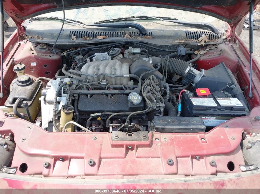 1999 Ford Taurus Se/Se-Ne VIN: 1FAFP53U5XA140721 Lot: 39733640