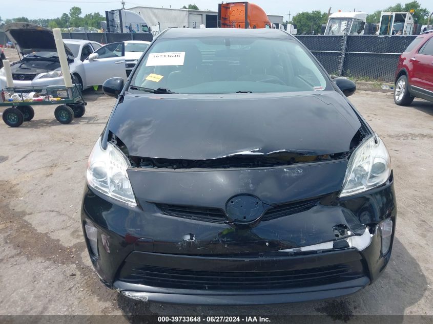 2012 Toyota Prius Two VIN: JTDKN3DU5C5474476 Lot: 39733648