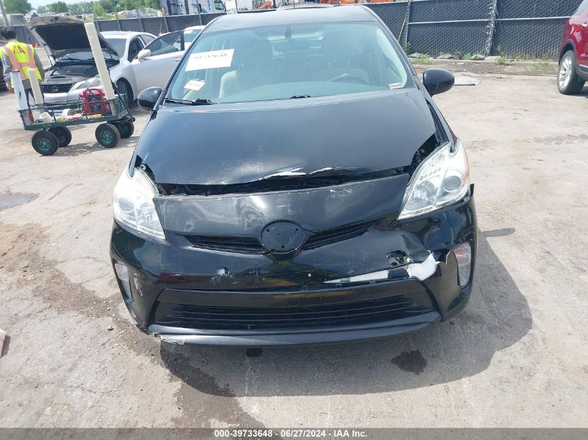 2012 Toyota Prius Two VIN: JTDKN3DU5C5474476 Lot: 39733648