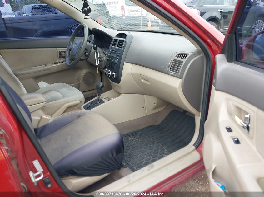 2009 Kia Spectra Ex VIN: KNAFE221095586550 Lot: 39733670