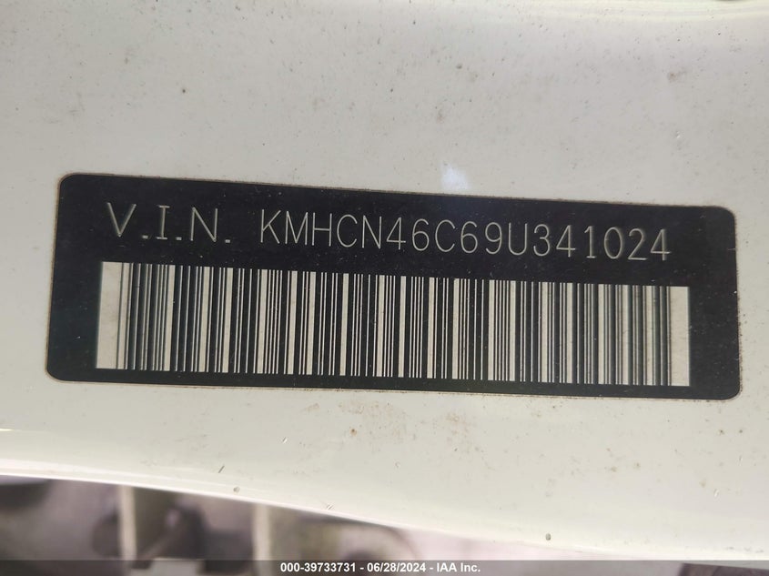 2009 Hyundai Accent Gls VIN: KMHCN46C69U341024 Lot: 39733731