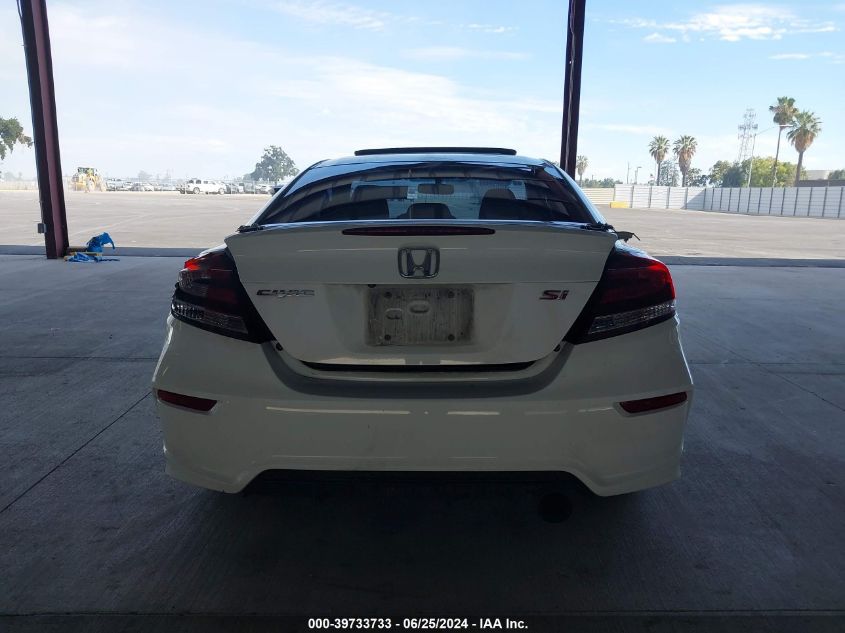 2015 Honda Civic Si VIN: 2HGFG4A58FH706243 Lot: 39733733