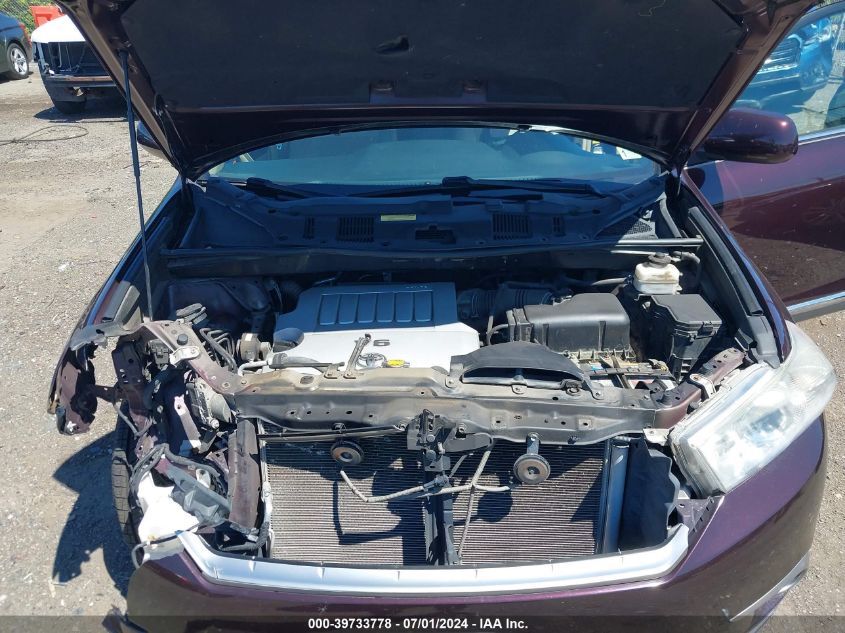 2011 Toyota Highlander Se V6 VIN: 5TDBK3EH9BS070678 Lot: 39733778