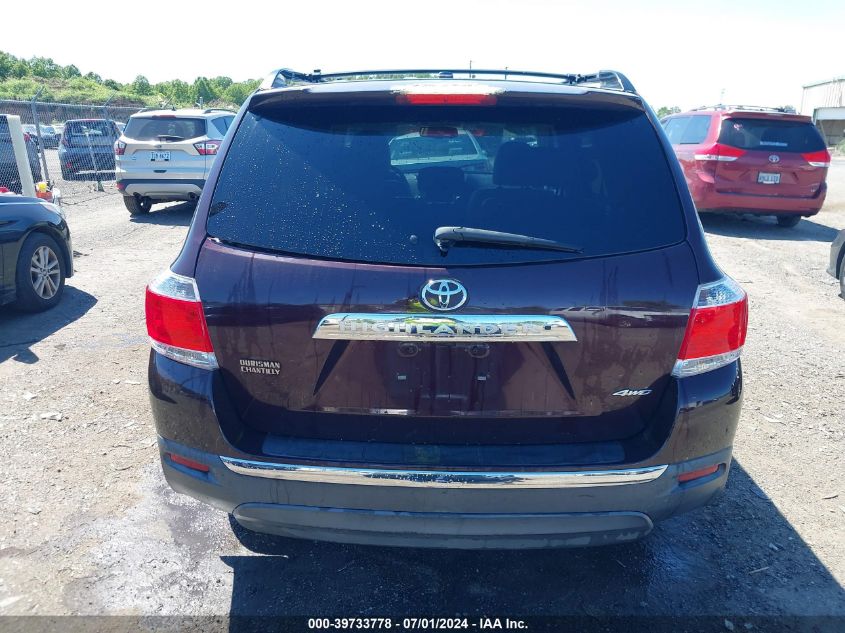 2011 Toyota Highlander Se V6 VIN: 5TDBK3EH9BS070678 Lot: 39733778