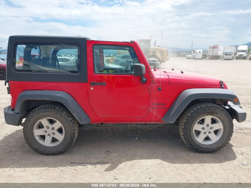 2018 Jeep Wrangler Jk Sport S 4X4 VIN: 1C4AJWAG2JL828549 Lot: 39733783