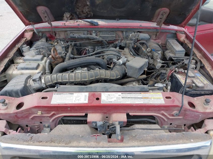 1998 Ford Ranger Splash/Xl/Xlt VIN: 1FTYR14U4WPB10190 Lot: 39733906