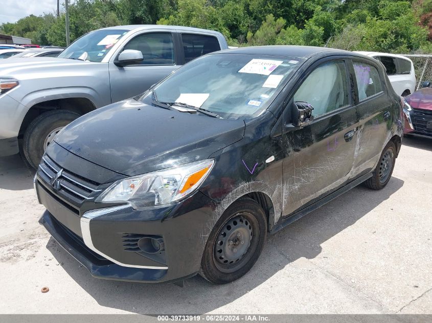 2021 Mitsubishi Mirage Es/Le/Carbonite Edition VIN: ML32AUHJXMH013102 Lot: 39733919