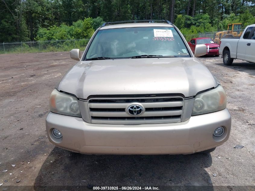 2004 Toyota Highlander Limited V6 VIN: JTEDP21A140021182 Lot: 39733925