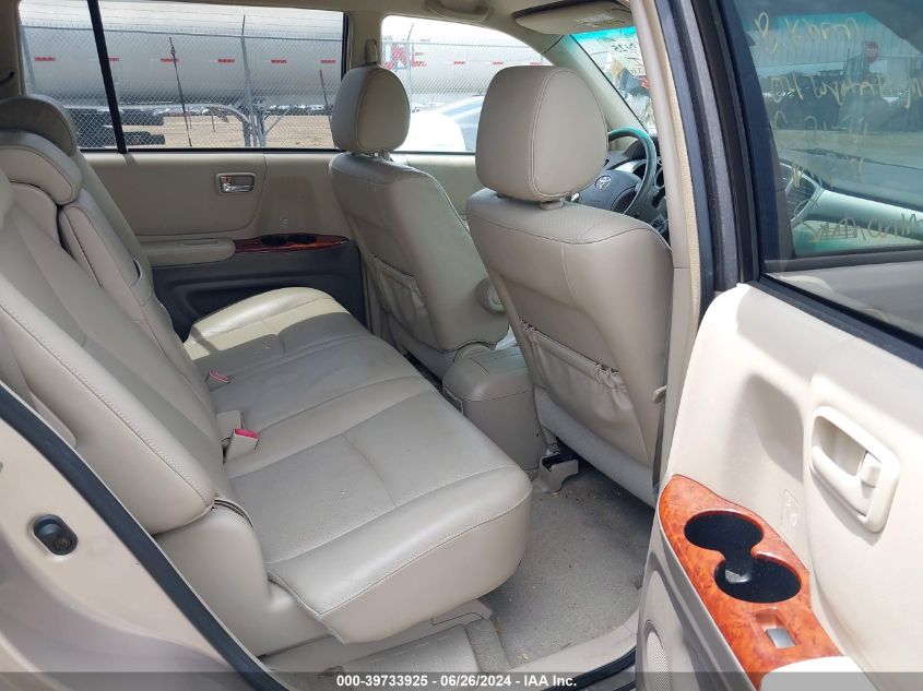 2004 Toyota Highlander Limited V6 VIN: JTEDP21A140021182 Lot: 39733925