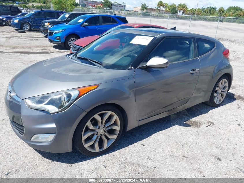 2012 Hyundai Veloster Base W/Black VIN: KMHTC6ADXCU028843 Lot: 39733967