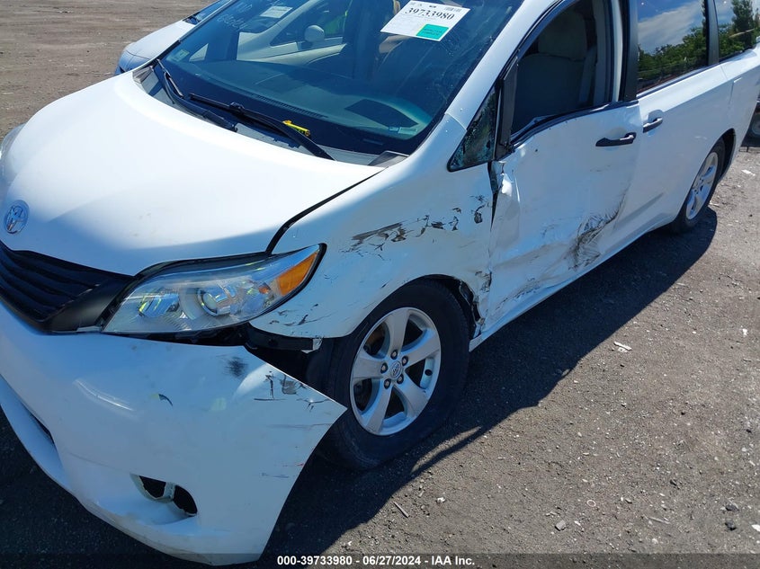 2014 Toyota Sienna L V6 7 Passenger VIN: 5TDZK3DC5ES490527 Lot: 39733980