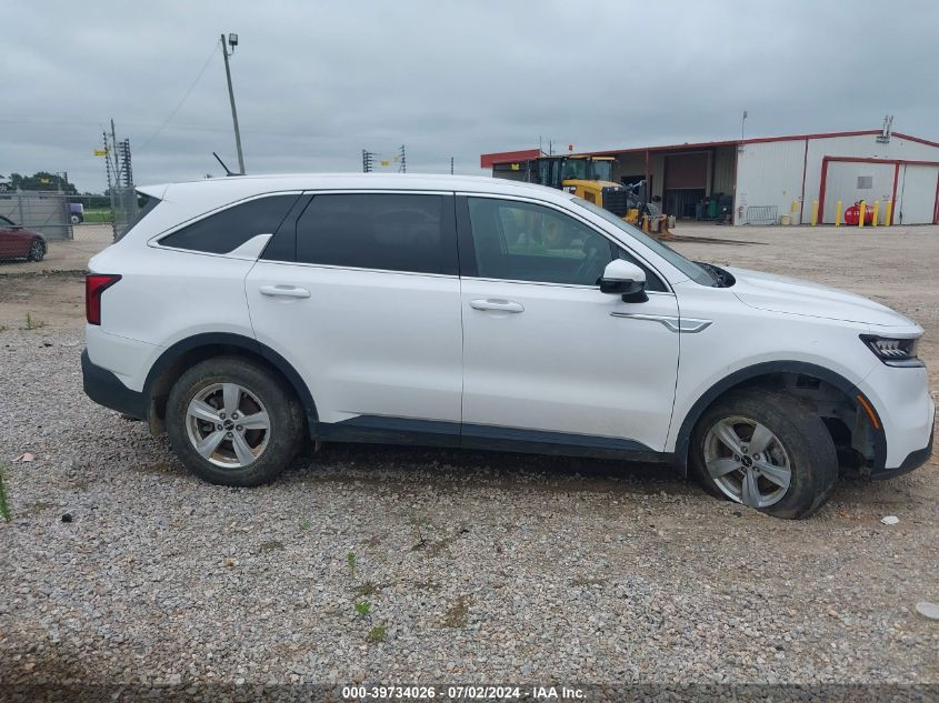 2022 Kia Sorento Lx VIN: 5XYRG4LC4NG138299 Lot: 39734026
