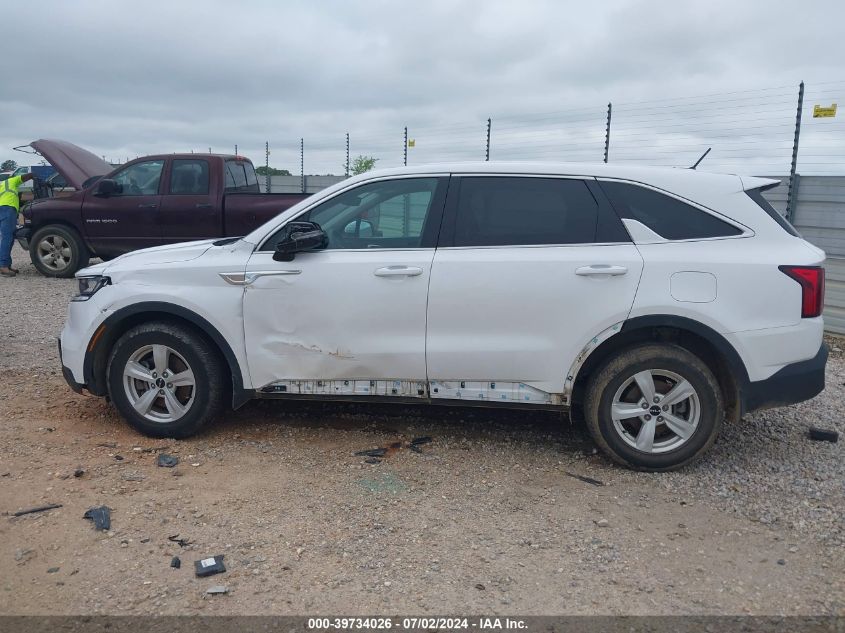 2022 Kia Sorento Lx VIN: 5XYRG4LC4NG138299 Lot: 39734026