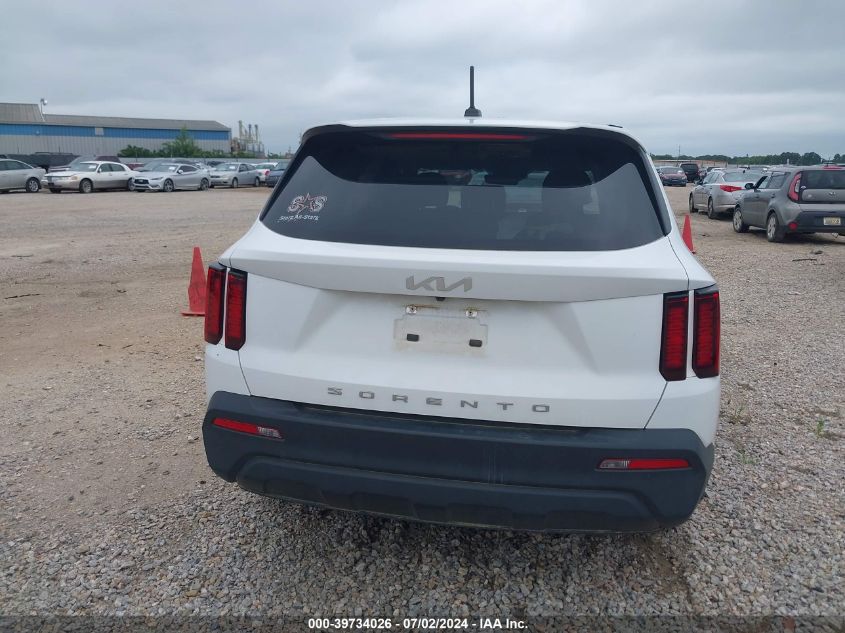 2022 Kia Sorento Lx VIN: 5XYRG4LC4NG138299 Lot: 39734026