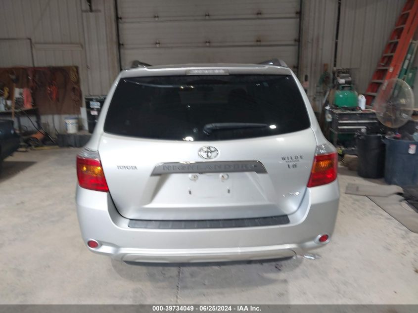 2008 Toyota Highlander Sport VIN: JTEES43A982105739 Lot: 39734049