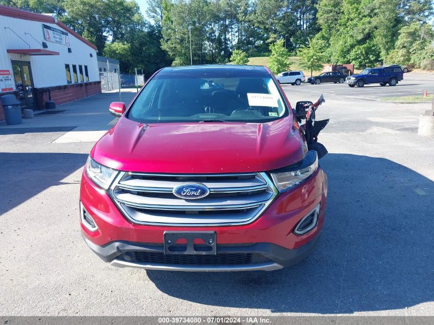 2016 Ford Edge Sel VIN: 2FMPK4J83GBB68191 Lot: 39734080