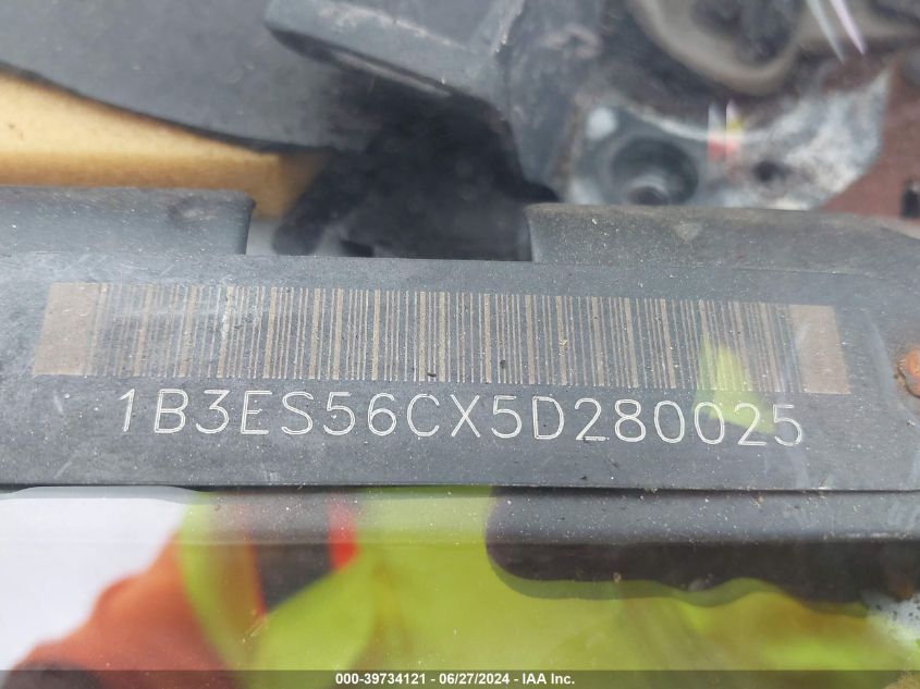 2005 Dodge Neon Sxt VIN: 1B3ES56CX5D280025 Lot: 39734121