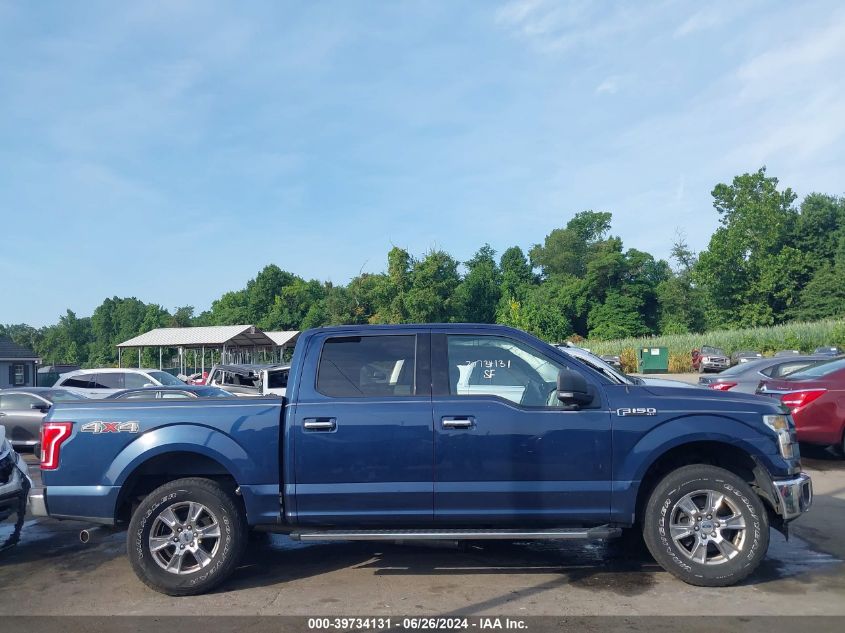 2016 Ford F150 Supercrew VIN: 1FTEW1EF6GFB95519 Lot: 39734131