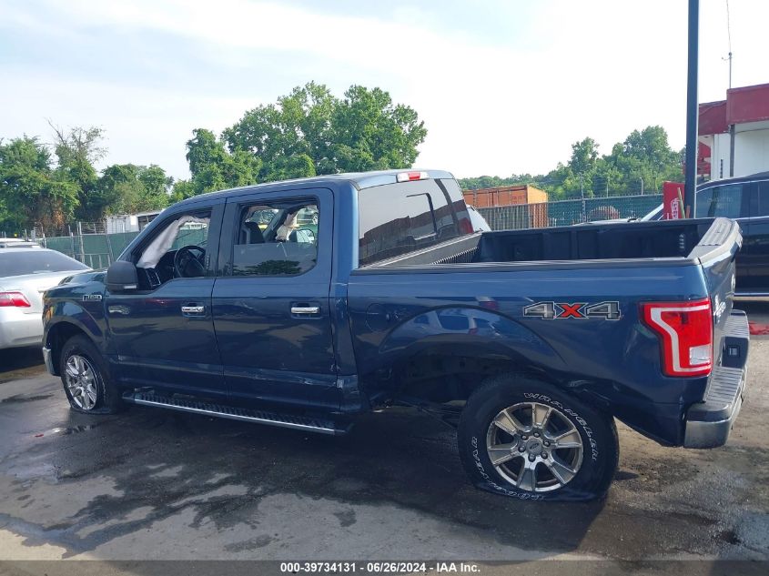 2016 Ford F150 Supercrew VIN: 1FTEW1EF6GFB95519 Lot: 39734131