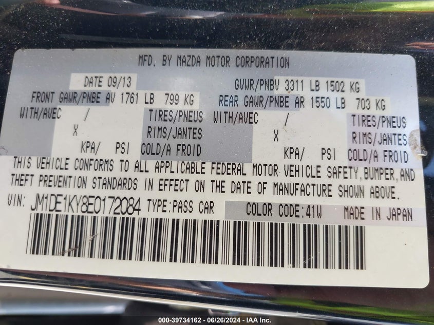 2014 MAZDA MAZDA2 SPORT - JM1DE1KY8E0172084