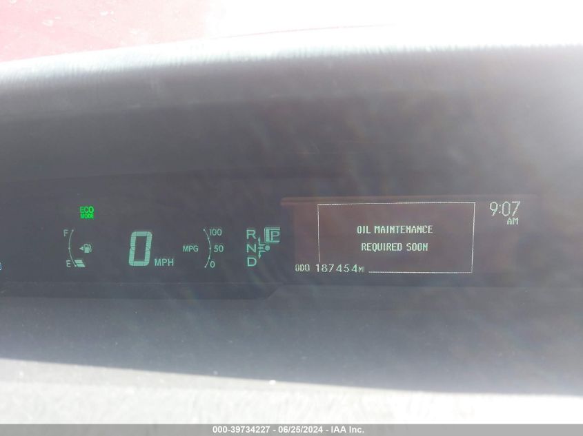 2011 Toyota Prius Three VIN: JTDKN3DU6B0323562 Lot: 39734227