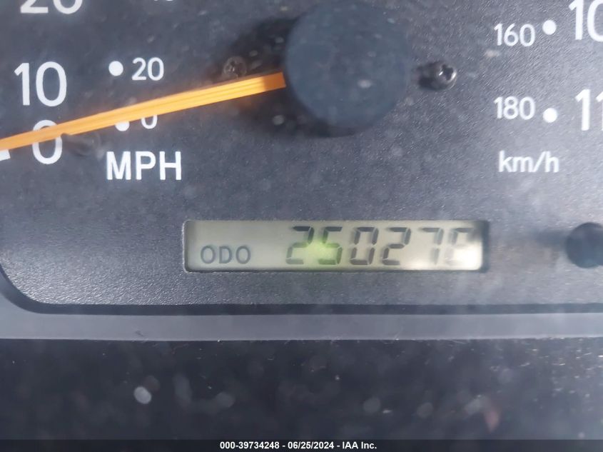 2000 Toyota Tacoma Xtracab Prerunner VIN: 5TESN92N8YZ709486 Lot: 39734248