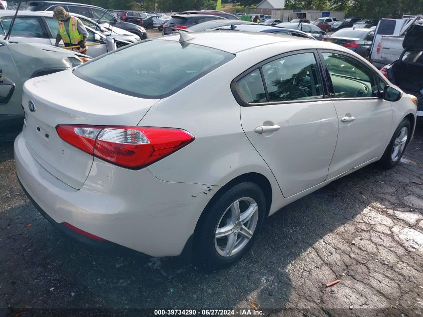 2014 Kia Forte Lx VIN: KNAFK4A63E5092615 Lot: 39734290