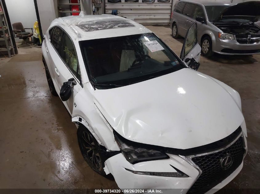 2016 Lexus Nx 200T/Base/F Sport VIN: JTJBARBZ3G2086986 Lot: 39734320