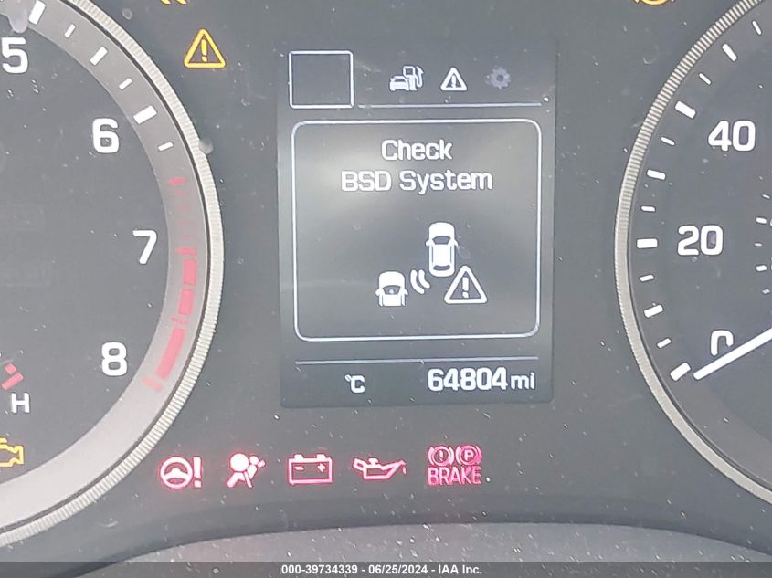 2018 Hyundai Tucson Limited/Sport And Eco/Se VIN: KM8J33A45JU640080 Lot: 39734339