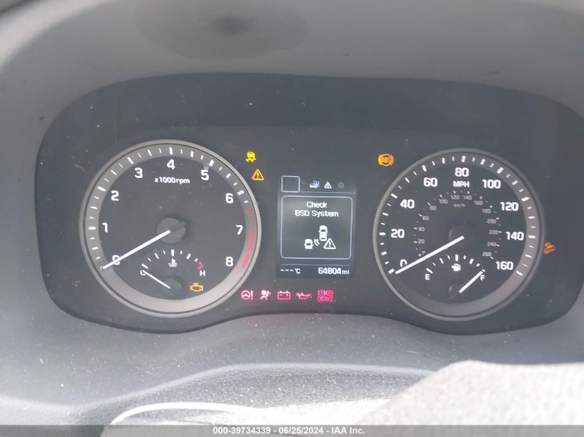 2018 Hyundai Tucson Limited/Sport And Eco/Se VIN: KM8J33A45JU640080 Lot: 39734339