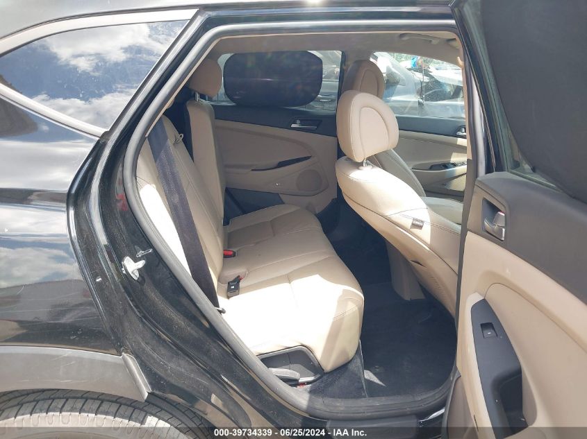 2018 Hyundai Tucson Limited/Sport And Eco/Se VIN: KM8J33A45JU640080 Lot: 39734339