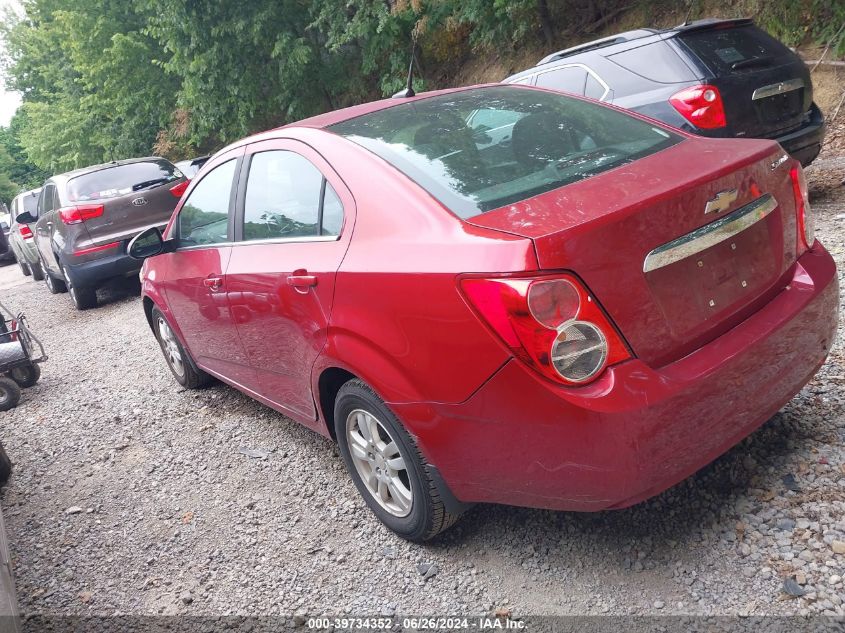 2013 Chevrolet Sonic Lt VIN: 1G1JC5SG3D4112866 Lot: 39734352