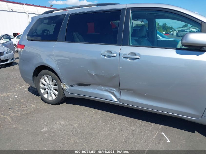 5TDDK3DC4DS065180 2013 Toyota Sienna Xle 7 Passenger