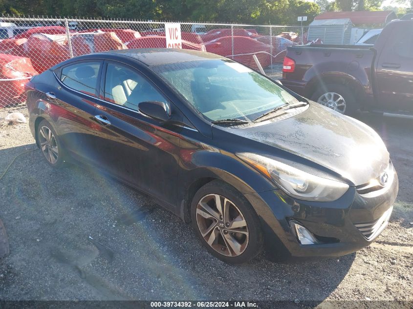 2014 Hyundai Elantra Limited VIN: 5NPDH4AE2EH546417 Lot: 39734392