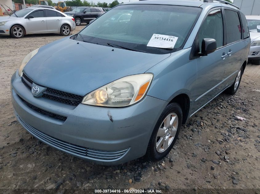 2005 Toyota Sienna Le VIN: 5TDZA23C75S375927 Lot: 39734416