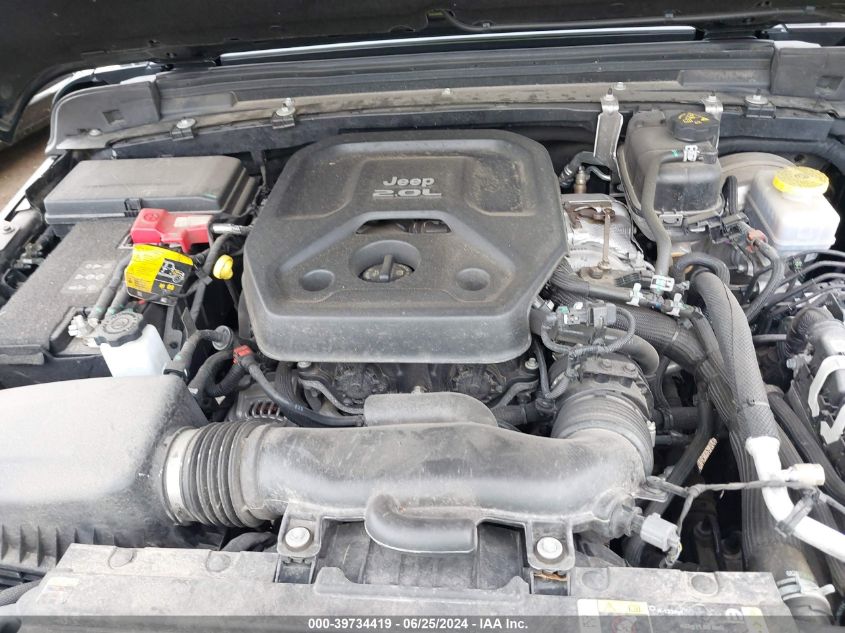 2022 Jeep Wrangler Unlimited Sport S 4X4 VIN: 1C4HJXDN0NW132825 Lot: 39734419