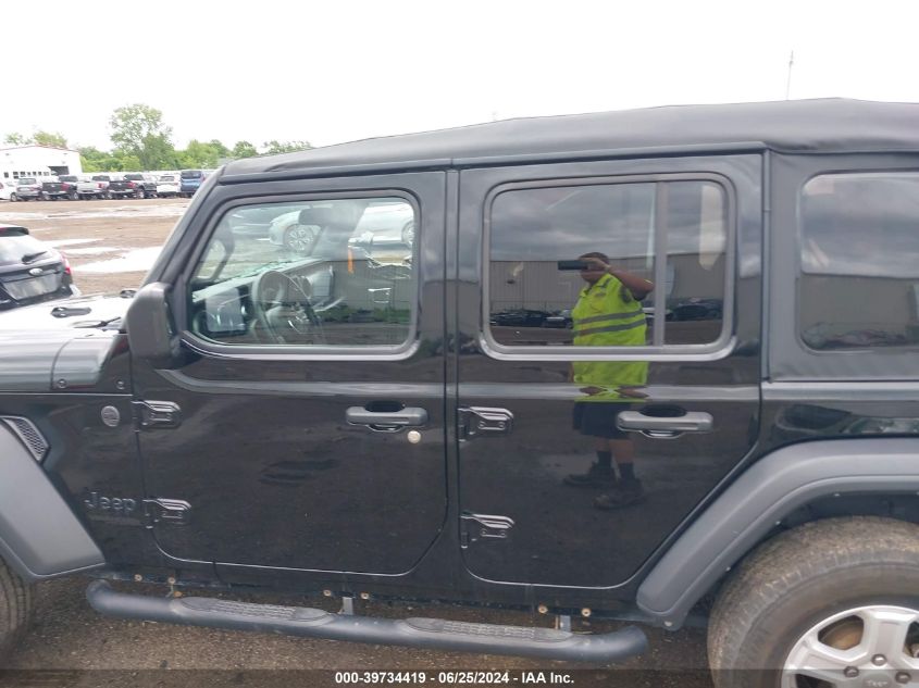 2022 Jeep Wrangler Unlimited Sport S 4X4 VIN: 1C4HJXDN0NW132825 Lot: 39734419