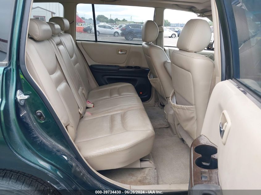 2003 Toyota Highlander Limited V6 VIN: JTEGF21A730114562 Lot: 39734430