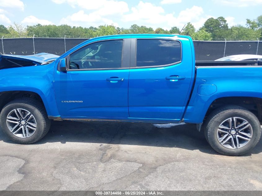 2021 Chevrolet Colorado 2Wd Short Box Wt VIN: 1GCGSBEN0M1188415 Lot: 39734458