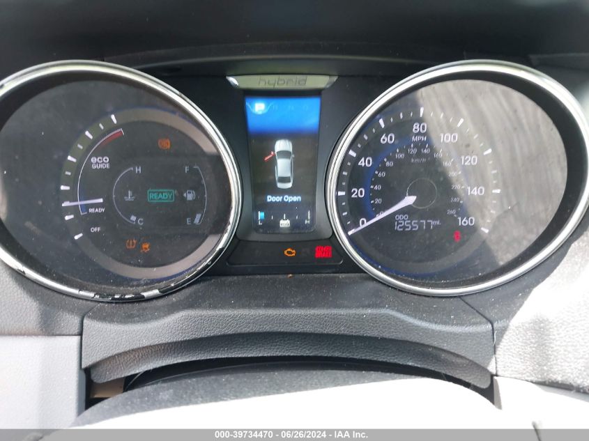 2013 Hyundai Sonata Hybrid Limited VIN: KMHEC4A44DA100491 Lot: 39734470