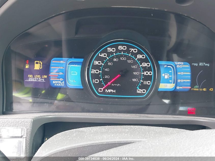 2011 Ford Fusion Hybrid VIN: 3FADP0L38BR344493 Lot: 39734538