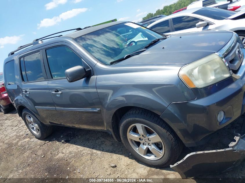 2010 Honda Pilot Ex-L VIN: 5FNYF3H50AB011439 Lot: 39734555
