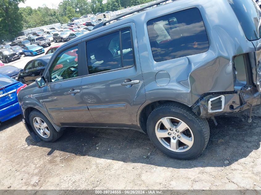 2010 Honda Pilot Ex-L VIN: 5FNYF3H50AB011439 Lot: 39734555
