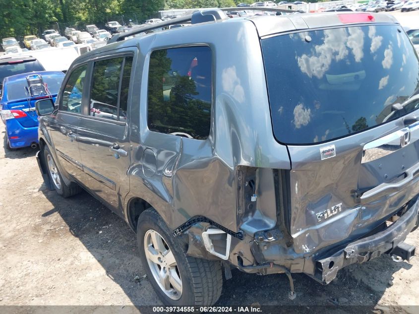 2010 Honda Pilot Ex-L VIN: 5FNYF3H50AB011439 Lot: 39734555