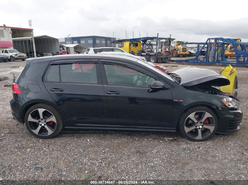 2017 Volkswagen Golf Gti Autobahn 4-Door/S 4-Door/Se 4-Door/Sport 4-Door VIN: 3VW4T7AU6HM076122 Lot: 39734567