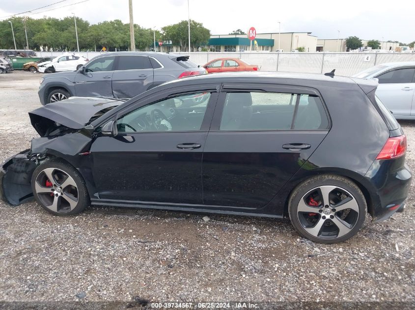 2017 Volkswagen Golf Gti Autobahn 4-Door/S 4-Door/Se 4-Door/Sport 4-Door VIN: 3VW4T7AU6HM076122 Lot: 39734567