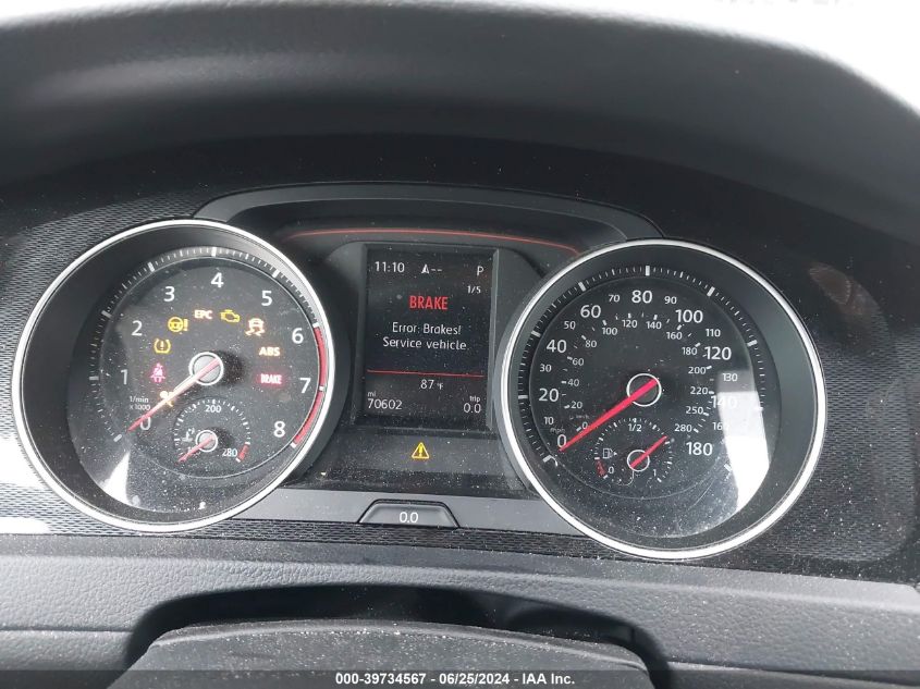 2017 Volkswagen Golf Gti Autobahn 4-Door/S 4-Door/Se 4-Door/Sport 4-Door VIN: 3VW4T7AU6HM076122 Lot: 39734567