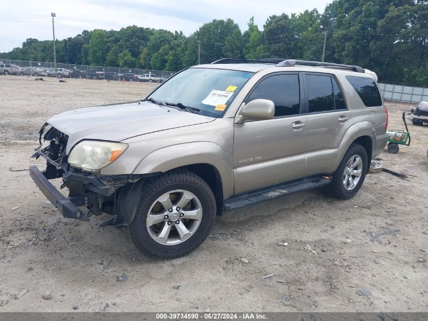 2007 Toyota 4Runner Limited V6 VIN: JTEBU17RX70108655 Lot: 39734590