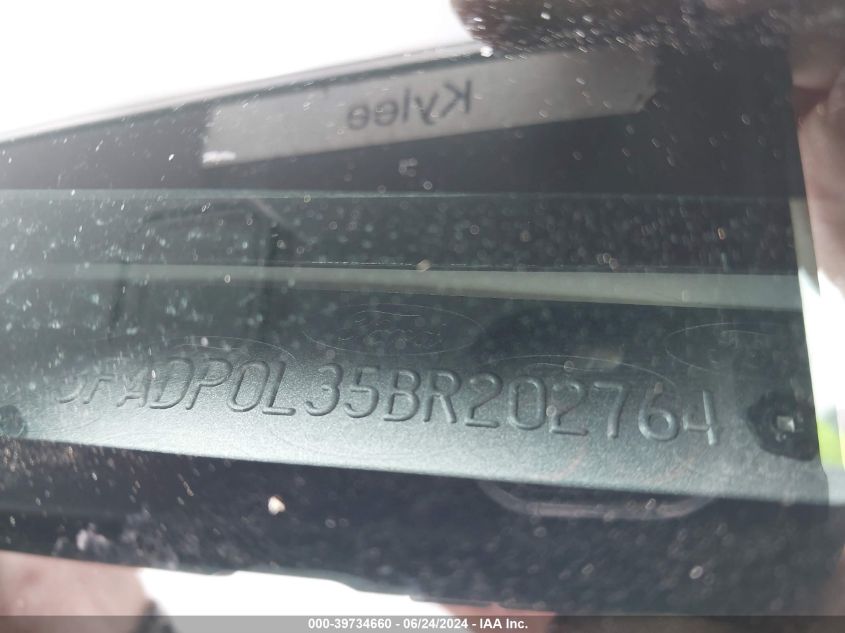 2011 Ford Fusion Hybrid VIN: 3FADP0L35BR202764 Lot: 39734660